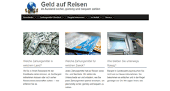 Desktop Screenshot of financefortravel.com